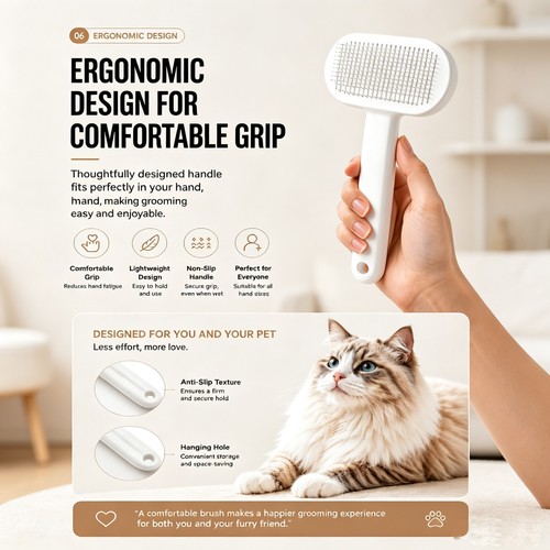 Self cleaning pet slicker - self,