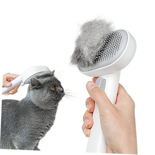 White long cat brush - long,