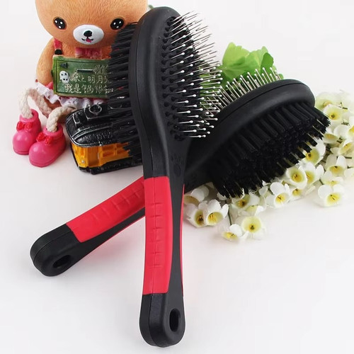 New pet grooming brush double - new,