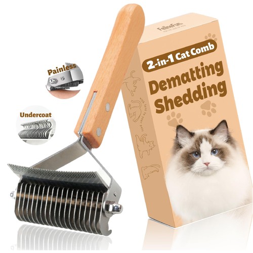 Cat brush dematting deshedding - brush,