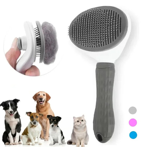 Pet dog brush cat - cat, self