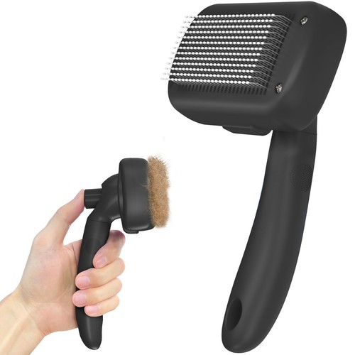 Pet grooming brush - brush, self