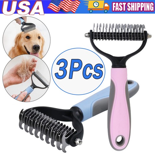 2side dog brush for shedding - brush,