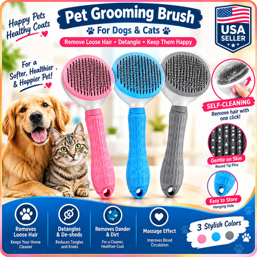 Self cleaning pet grooming - pet,