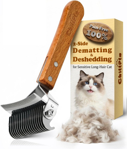 Cat brush for long haired - cat, cats