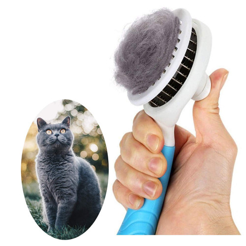 Self cleaning slicker brush - slicker,