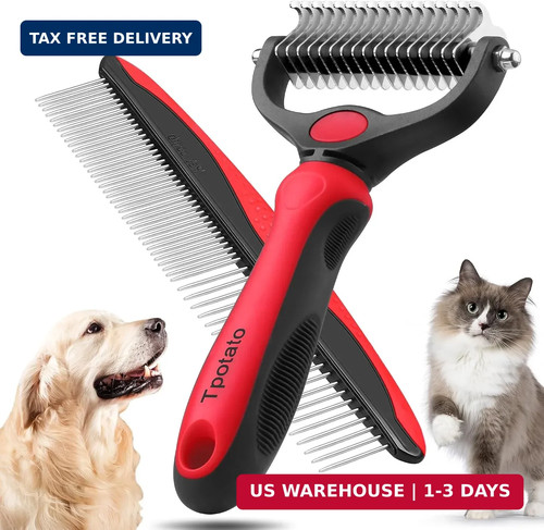 Deshedding dog brush - brush, for