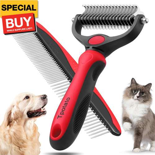 Deshedding dog brush for - brush,