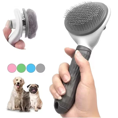 Self cleaning dog cat brush - self,