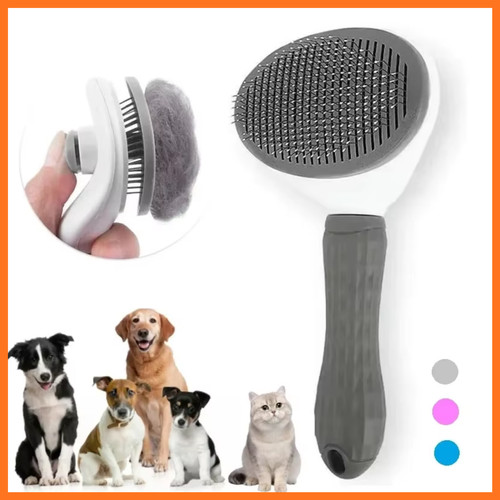 Self cleaning slicker brush - slicker,