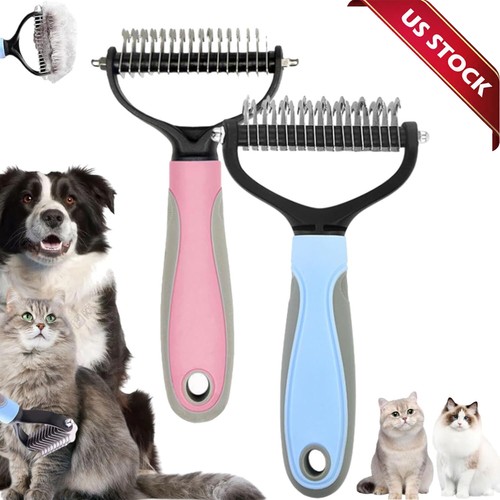 2side dog brush for shedding - 2side,