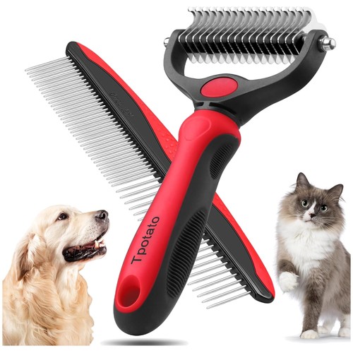 Deshedding dog brush for long - deshedding,