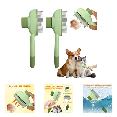 Cat hair brush and dog - brush,