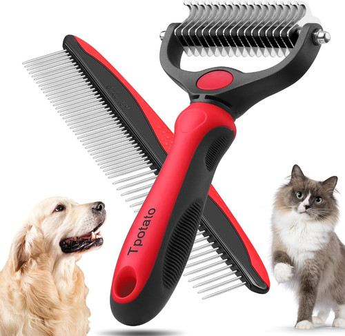 Deshedding dog brush - dog, long
