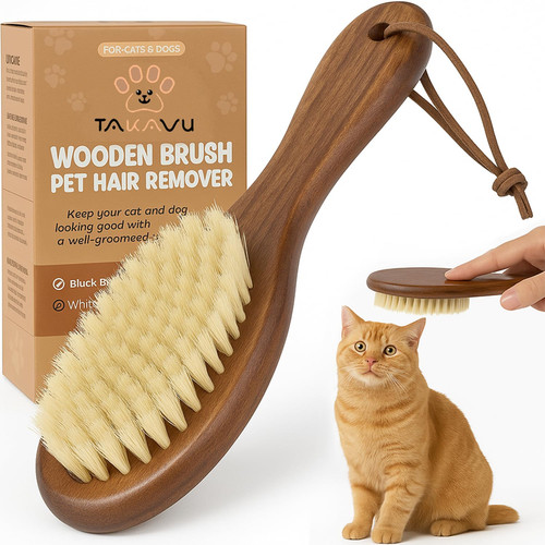 Soft cat brush natural - brush,, boar
