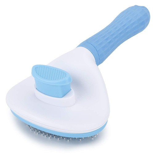 Self cleaning slicker brush - self,